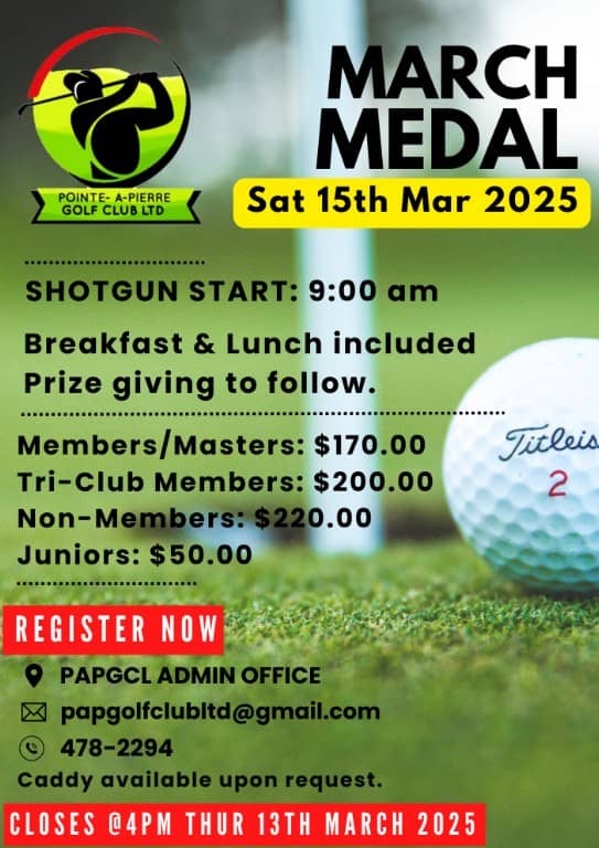 March Medal - Sat 15th 2025