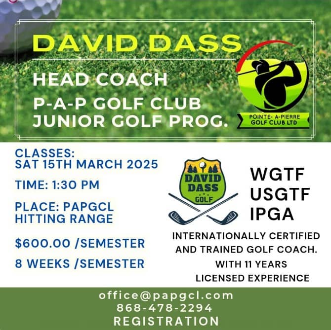 Davis Dass - Junior Golf Programme